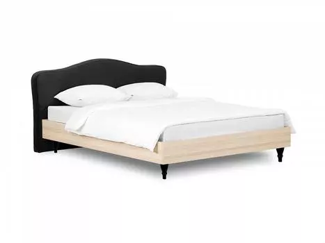 Кровать queen ii elizabeth (ogogo) черный 181x98x216 см.