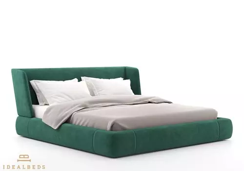 Кровать reeves (idealbeds) зеленый 210x92x226 см.