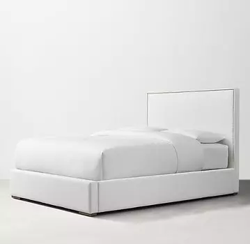 Кровать ronson parsons (idealbeds) серый 150x120x212 см.