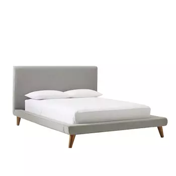 Кровать с изголовьем mod platform (myfurnish) бежевый 190x100x215 см.