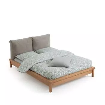 Кровать с кроватным основанием gabin 140*190 (laredoute) бежевый 152x83x221 см.