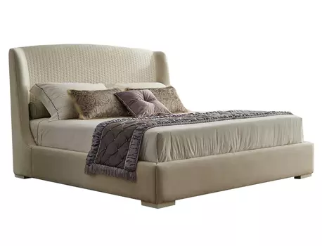 Кровать с решеткой roma (fratelli barri) бежевый 200x130x227 см.