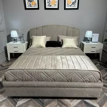 Кровать с решеткой selection, fratelli barri (mod interiors) серый 228x132 см.