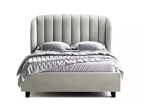Кровать tulip (светлосерый) (the idea) серый 172x120x230 см.