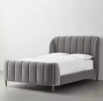 Кровать valentina (idealbeds) серый 220x120x220 см.