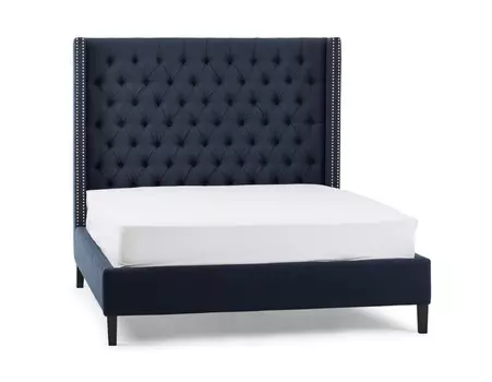 Кровать versa (myfurnish) синий 170x150x212 см.