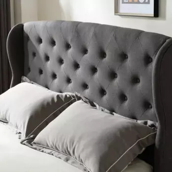 Кровать victoria (myfurnish) серый 180 см.