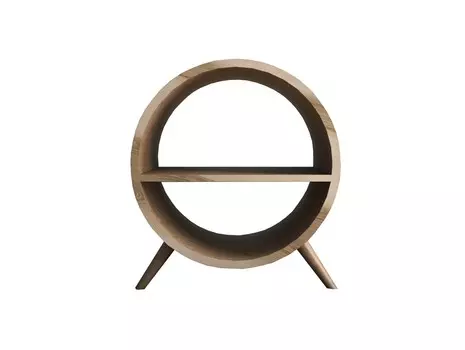Круглая тумба ellipse (etg-home) бежевый 40x50x30 см.