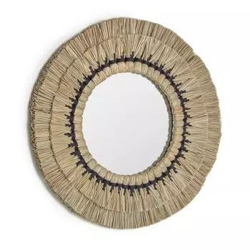 Круглое зеркало akila (la forma) коричневый 5 см.