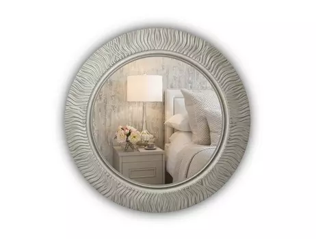 Круглое зеркало настенное fashion wave 75 (inshape) серебристый 3 см.