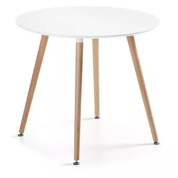 Круглый стол daw (la forma) белый 73 см.