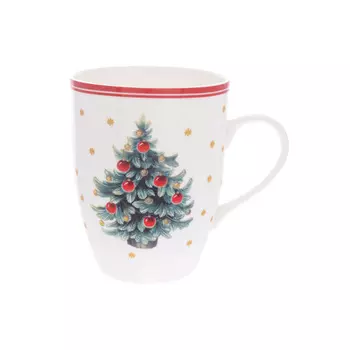 Кружка новогодняя ёлка 350 мл (repast) белый