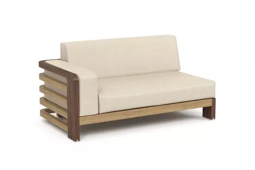 Кушетка левая lagoon (yachtline) бежевый 144x74x83 см.