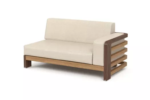 Кушетка правая lagoon (yachtline) бежевый 144x74x83 см.