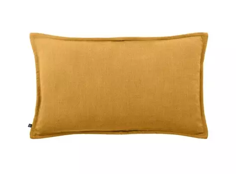 Льняная наволочка blok (la forma) желтый 50x30 см.