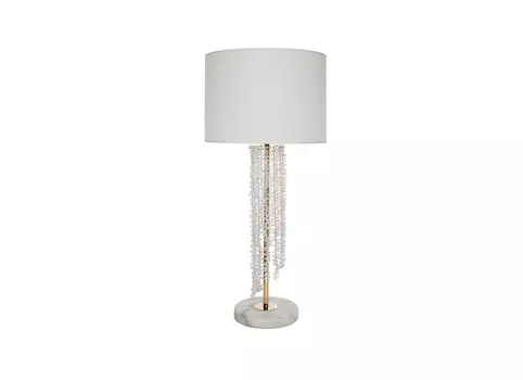 Лампа настольная (garda decor) белый 88 см.