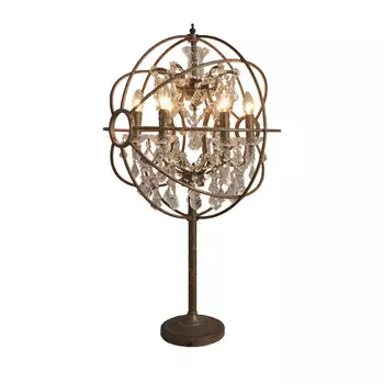 Лампа настольная iron orb table lamp (gramercy) прозрачный