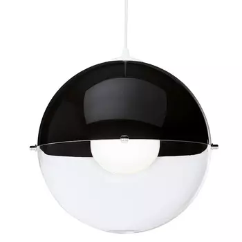 Лампа подвесная orion (koziol) черный 30x30x30 см.
