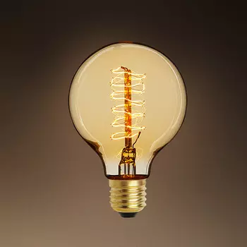 Лампочка (to4rooms) золотой 9x13x9 см.