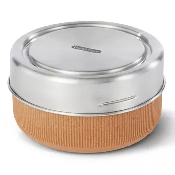 Ланч-бокс glass lunch bowl (black+blum) коричневый 8x14x14 см.