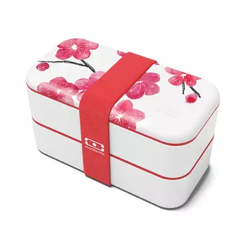 Ланч-бокс mb original blossom (monbento) красный 18x9x10 см.