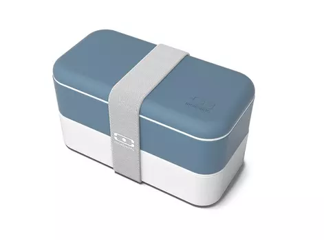 Ланч-бокс mb original denim (monbento) голубой 18x10x10 см.