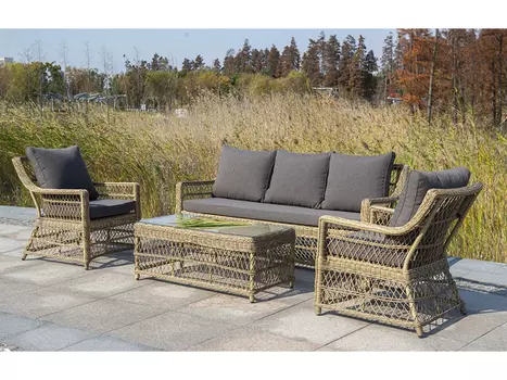 Лаунж-зона гранд латте (outdoor) бежевый 190x86x85 см.