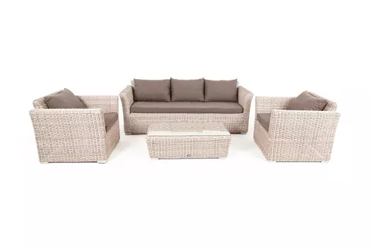 Лаунж-зона капучино (outdoor) бежевый 110x30x66 см.