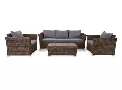 Лаунж-зона капучино (outdoor) коричневый 100x100x100 см.