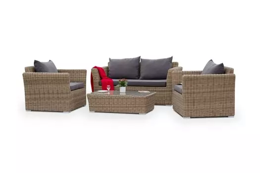 Лаунж зона капучино сингл (outdoor) коричневый