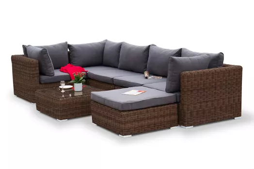 Лаунж зона лунго (outdoor) серый 110x66 см.