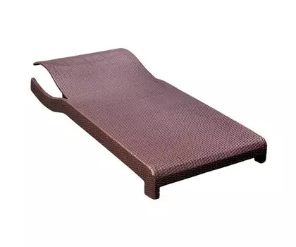 Лежак жасмин (green garden) коричневый 205x23x93 см.