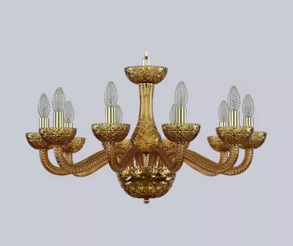 Люстра amber (bohemia ivele crystal) коричневый 40 см.