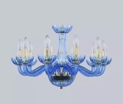 Люстра aquamarine-s (bohemia ivele crystal) синий 37 см.