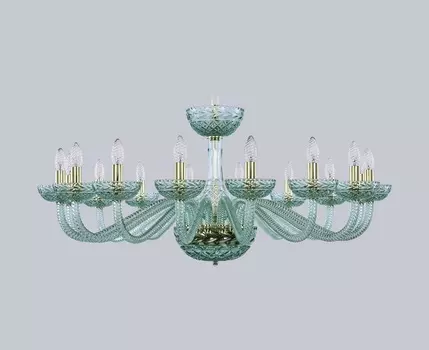 Люстра birusa (bohemia ivele crystal) зеленый 47 см.