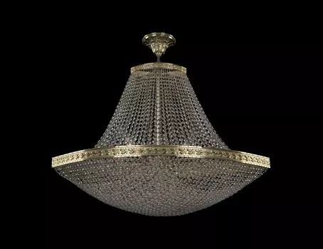 Люстра bogemia gold xvi (bohemia ivele crystal) золотой 90x41x65 см.