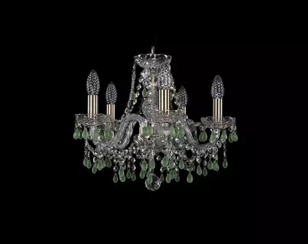 Люстра bogemia green (bohemia ivele crystal) зеленый 35 см.