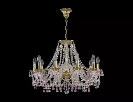 Люстра bogemia gvx (bohemia ivele crystal) розовый 50 см.