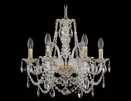Люстра bogemia gw (bohemia ivele crystal) золотой 44 см.