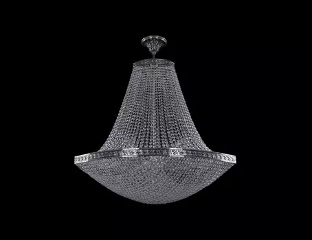 Люстра bogemia silver xvi (bohemia ivele crystal) серебристый 90x41x80 см.