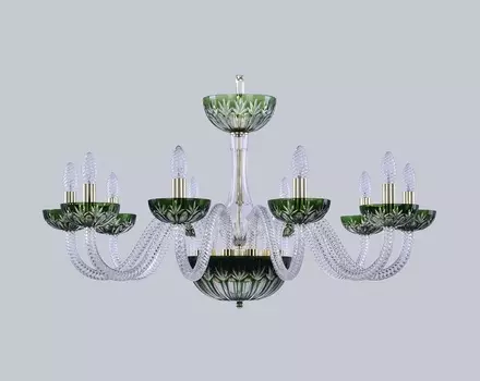 Люстра clear green cl (bohemia ivele crystal) зеленый 47 см.