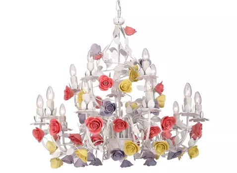 Люстра fiori di rose (lucia tucci) белый 70.0 см.