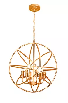 Люстра foucault s orb crystal gold (mak-interior) золотой 57 см.