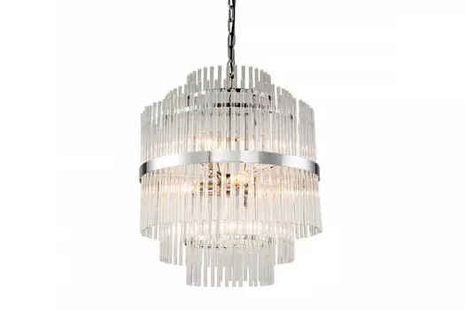 Люстра из стекла (garda decor) серебристый 50x56x50 см.