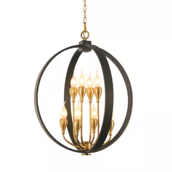 Люстра linnette (gramercy) золотой 64 см.