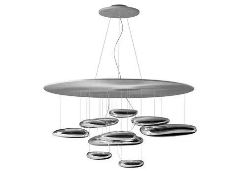 Люстра mercury led (artemide) серебристый 110.0x55.0x110.0 см.