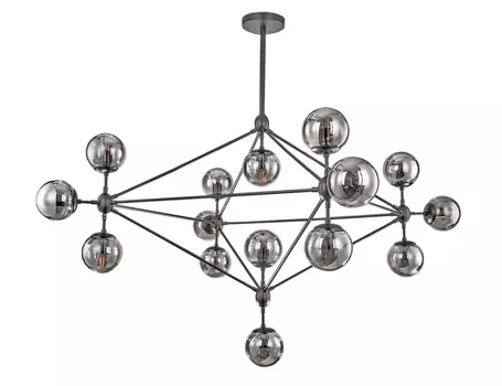 Люстра modo smoke glass (mak-interior) черный 107x110x107 см.