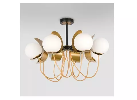 Люстра на штанге amato (eurosvet) белый 46 см.