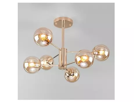 Люстра на штанге ascot (eurosvet) золотой 53 см.