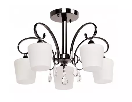 Люстра на штанге блеск (mw-light) белый 38 см.